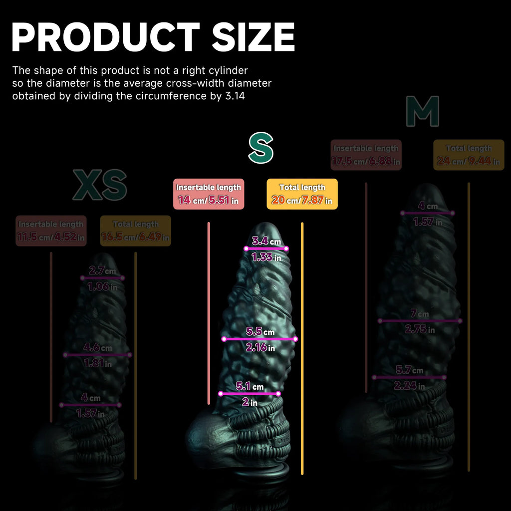 Oieffur Nexus Node Monster Toy fantasy dildo with alien texture, platinum silicone material and detailed design.
