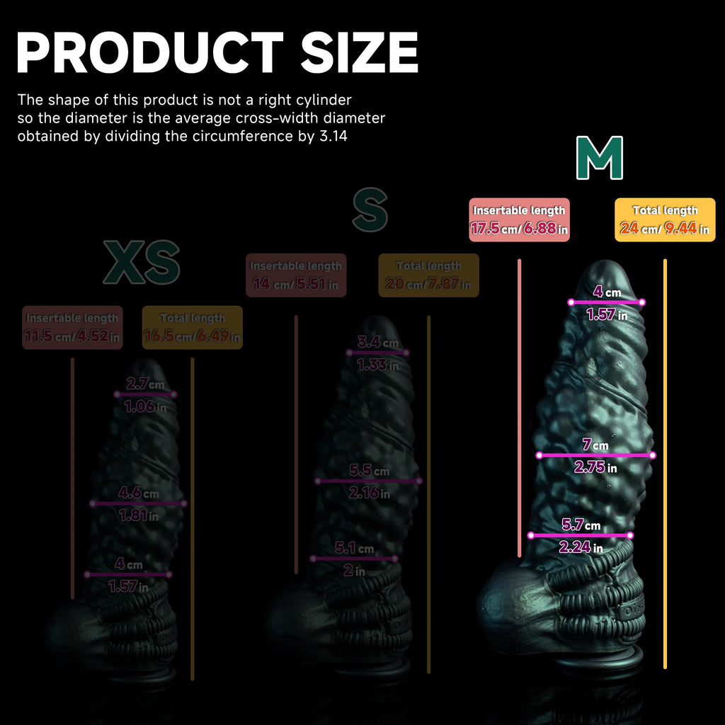 Nexus Node Monster Toy fantasy dildo by Oieffur with alien texture in platinum silicone, showcasing detailed surface and realistic design.