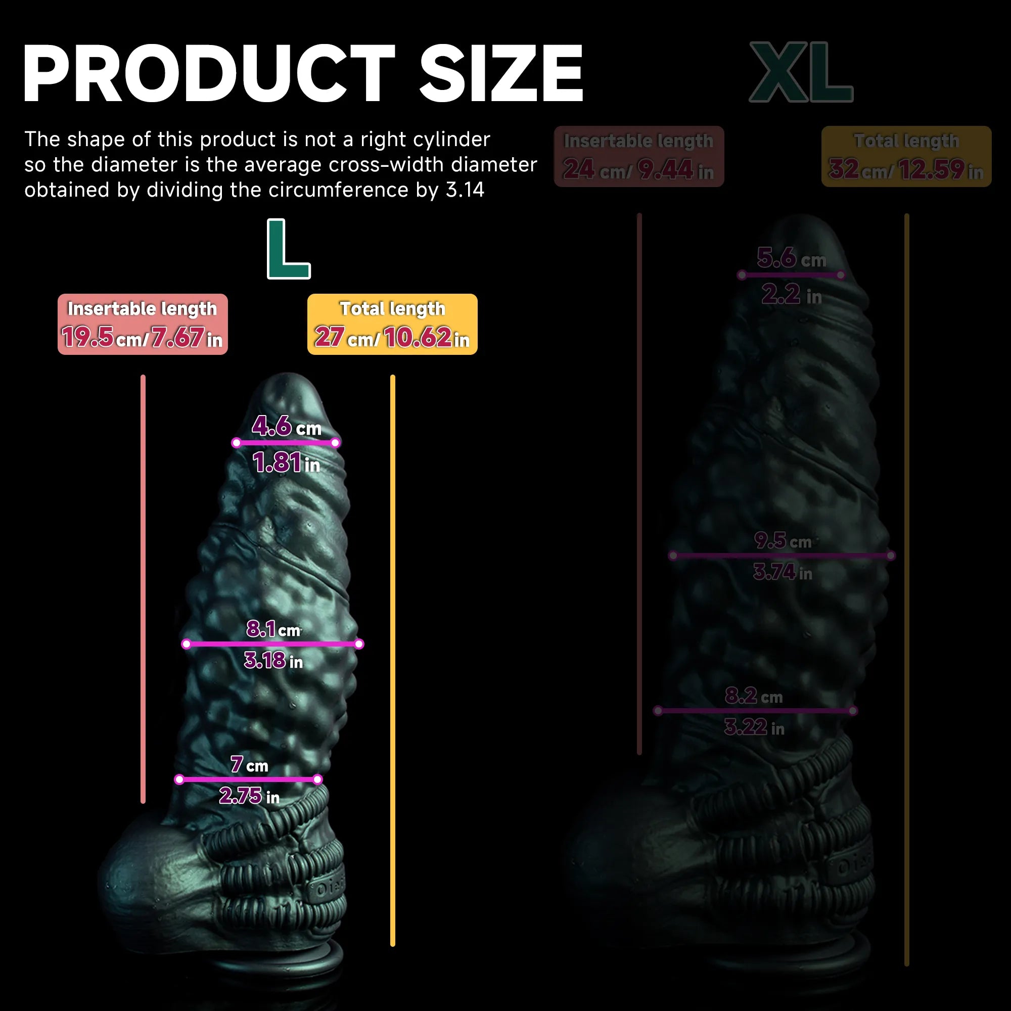 Oieffur Nexus Node Monster Fantasy Dildo with alien texture, platinum silicone material, detailed creature design, and realistic features.
