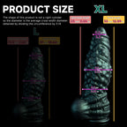 Oieffur Nexus Node Monster fantasy dildo with alien texture, platinum silicone material, featuring detailed sculpted design.