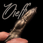 Realistic dog penis sleeve made of platinum silicone, designed as a canine cock extender for enhanced sexual experience.