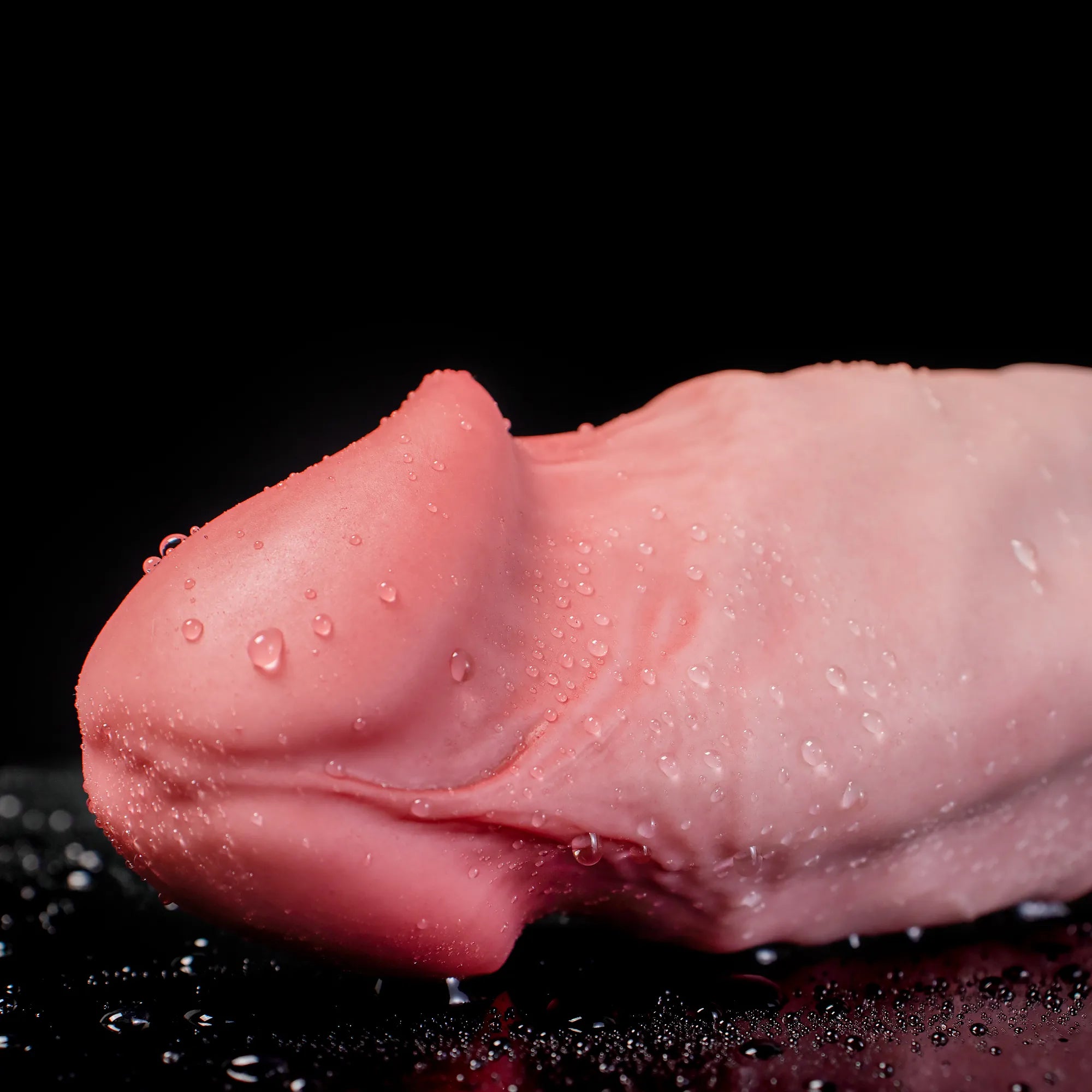 Realistic Vivid Dildo by Oieffur featuring a thick design, large head, and gentle curve for realistic sensation and pleasure.