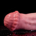 Realistic horse-inspired platinum silicone dildo with detailed features, designed for immersive fantasy pleasure by Oieffur.